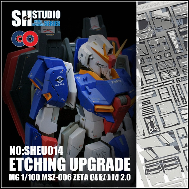 Sh STUDIO อัพเกรดชิ้นส่วนสลักโลหะสําหรับ MG 1/100 ZETA 2.0