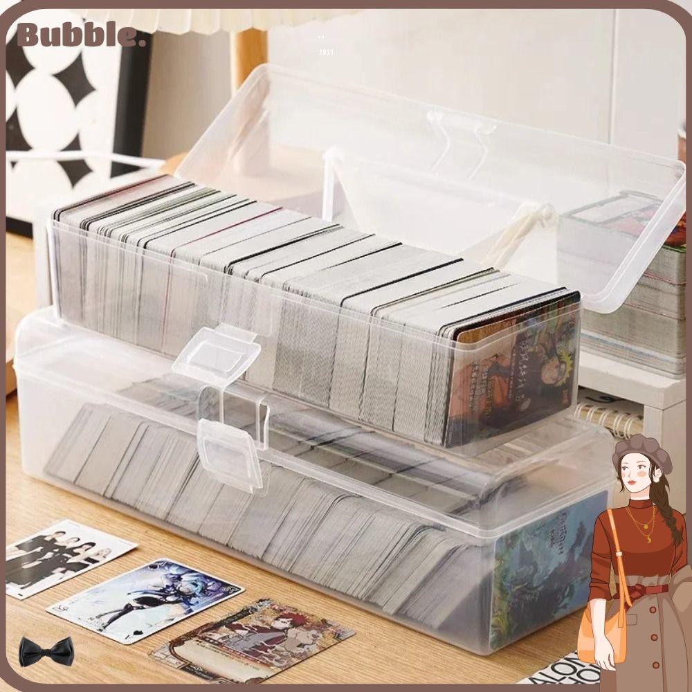 กล่องเก็บการ์ดเกม ฟอง, กล่องเก็บการ์ดการซื้อขายดาวฟุตบอลกันฝุ่นพลาสติก, ที่เก็บการ์ดเกมอเนกประสงค์ความจุขนาดใหญ่โปร่งใส