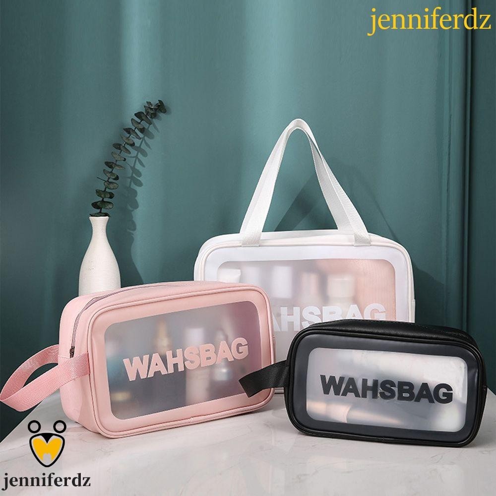Jenniferdz กระเป๋าเครื่องสําอาง PVC ความจุขนาดใหญ่ อเนกประสงค์ 1 ชิ้น