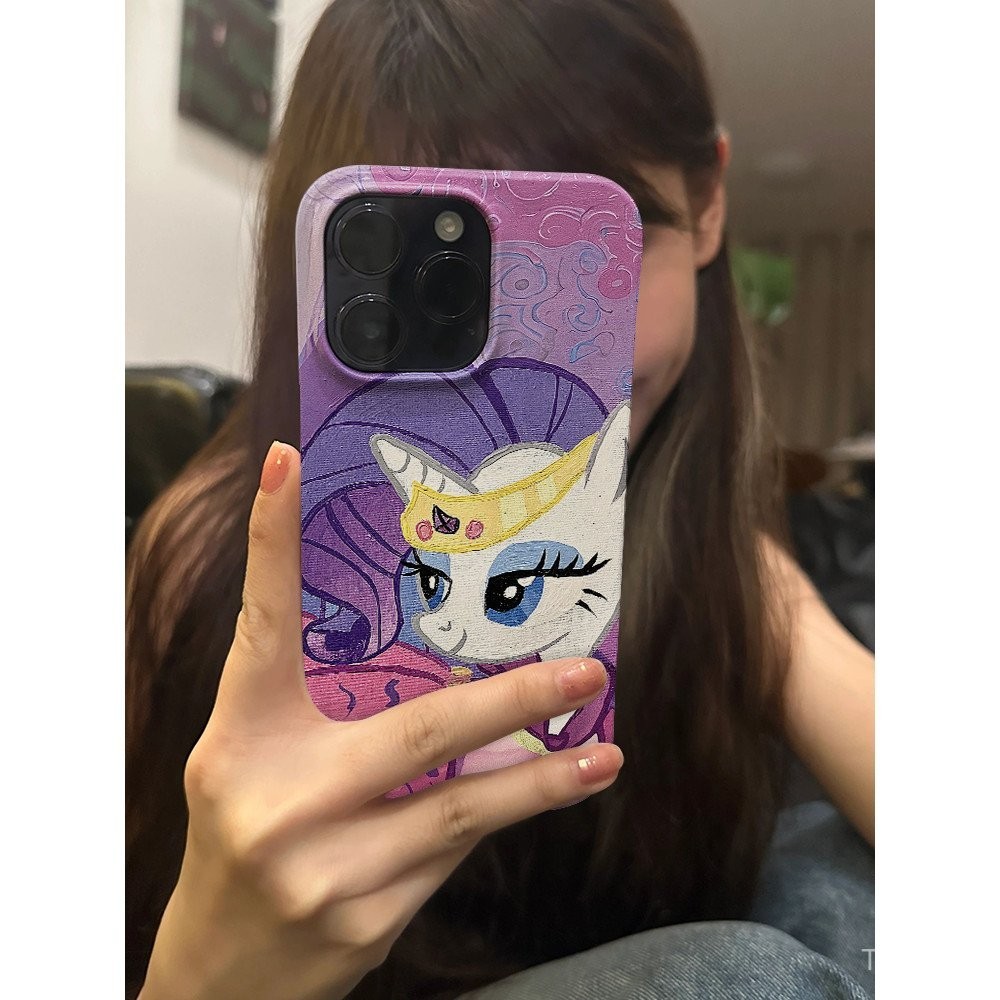 การ์ตูนน่ารัก My Little Ponyเคสโทรศัพท์iPhone 15 14 13 12 11 Promaxเคสโทรศัพท์11 12 14 15 ProกันกระแทกXr xs xsmaxป้องกัน7/8plus Hard Case 13pro VM3L