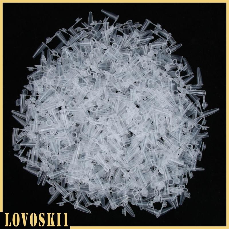 [Lovoski1] 1000 ชิ้น 0.2ml Centrifuge Micro หลอดทดลอง Vial พร้อม