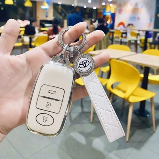 ของแต่งToyota เคสกุญแจรถยนต์ Toyota yaris พวงกุญแจรถยนต์ Toyota ativ 3 ปุ่ม