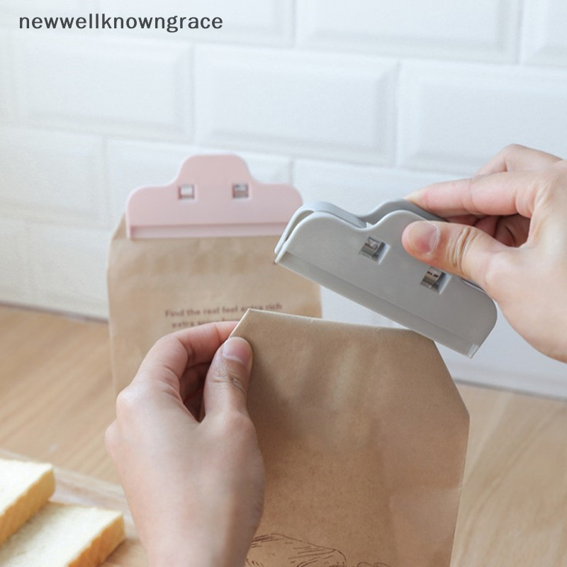 ใหม่wellknowngrace คลิปปิดผนึกผลไม้แห้งถุงอาหารคลิปขนมขบเคี้ยวขนาดใหญ่เครื่องซีลถุงพลาสติกกันความชื้นถุงขนม TH