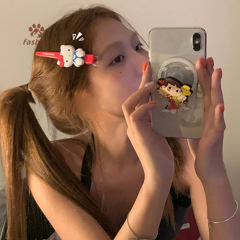 [แฟชั่น] ลค่าหน้าสูงการ์ตูนน่ารักหัวใจสาวอินเทรนด์กิ๊บติดผมหน้าม้าของข