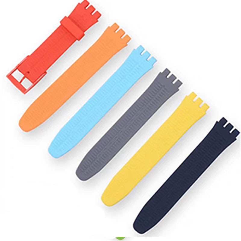 SWATCH ยางซิลิโคนนาฬิกาสําหรับ ตัวอย่าง สายนาฬิกา12มิลลิเมตร16มิลลิเมตร17มิลลิเมตร19มิลลิเมตร20มิลลิเมตรสร้อยข้อมือ ใช่404 เซอร์103 อิลส์195นุ่มที่มีสีสันสายรัดข้อมือสายนาฬิกาข้อมือกีฬากั