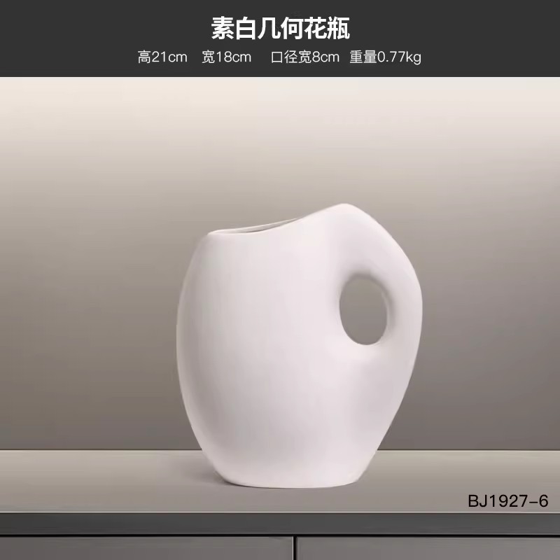 โมเดิร์น Nordic High-End Earth สีนุ่มตกแต่งบ้านห้องพักห้องนั่งเล่นตู้ทีวีตู้ไวน์ตกแต่งศิลปะ - รูปที่ 5