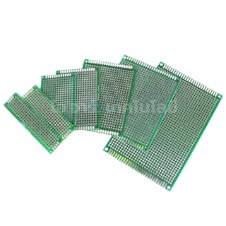 แผ่น PCB แผ่นปริ๊นอเนกประสงค์ 1หน้า/2หน้า Single/Double Side Prototype PCB Printed Circuit Board Perfboard 2.54mm Hol...