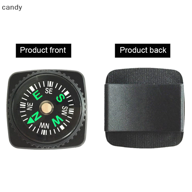 NDY สายรัดข้อมือเข็มทิศเข็มทิศแบบพกพาที่ถอดออกได้เข็มทิศกลางแจ้ง Camping Hiking Travel Emergency Survival Navigation Tool N