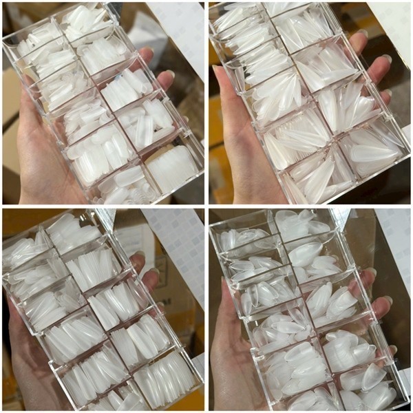 เล็บ hsm หยาบใส (ปั้มมุมชมพู)