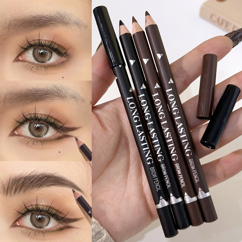ดินสอเขียนคิ้วเนื้อแมทกันน้ํา - Sketch Eyebrow Tattoo Pen - สําหรับโกหกไหม คิ้ว อายไลเนอร์ - Natural Wild Eyebrows - ติดทนนาน นุ่มเนียน - ปากกาแต่งตา