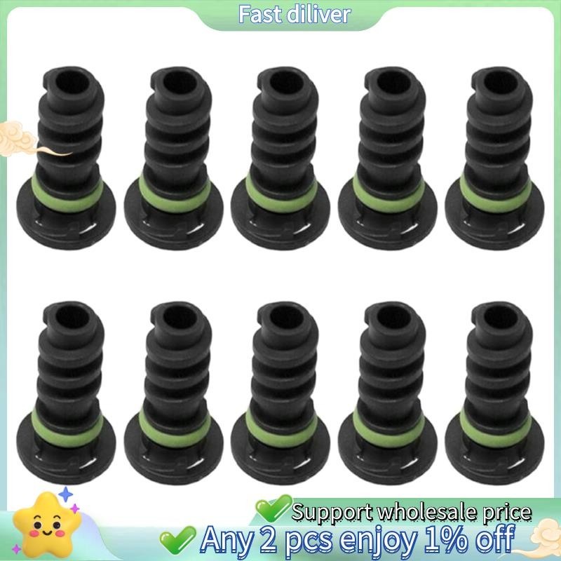 เครื่องยนต์กระทะท่อระบายน้ําสกรูปลั๊กพลาสติกสําหรับ Mercedes-Benz C63 AMG S550 S550E A0029902017 0029902017 (ผ้ากันเปื้อนสีเขียว) 10ชิ้น