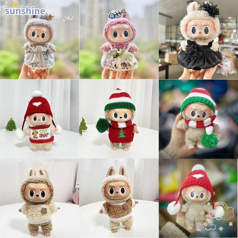 เสื้อผ้าตุ๊กตา SSUNSHINE Labubu,|อุปกรณ์เสริมตุ๊กตาทํามือ Labubu Time To Chill Filled Cos Gift Hat เสื้อผ้าตุ๊กตาทํามือสําหรับ 15 ซม. Labubu Doll