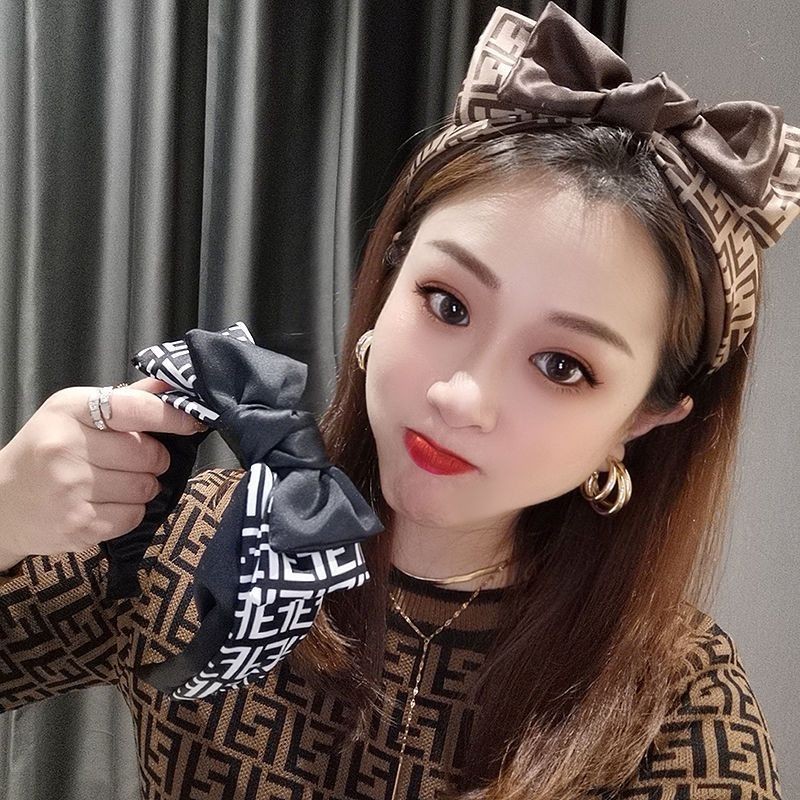 ผีเสื้อพิมพ์กว้างหัววงแฟชั่นเกาหลีที่สง่างามผมวงอุปกรณ์ผมสําหรับผู้หญิง