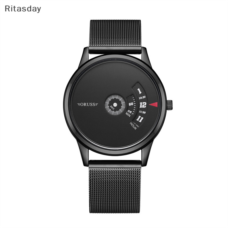 Ritasday Automatic Movement Watch Mens Net With Authentic Waterproof Brand Steel Watch Black Technoy Watch ใหม่