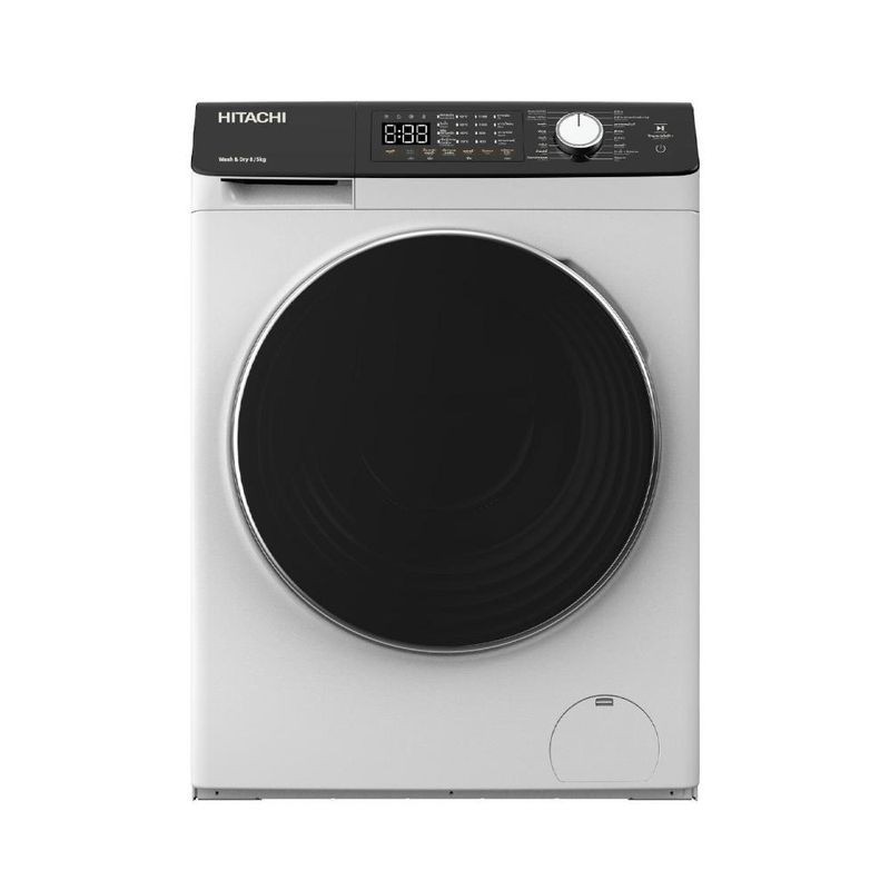HITACHI เครื่องซักผ้าฝาหน้า FL HIT BD-802HVOW 8.0 KG.