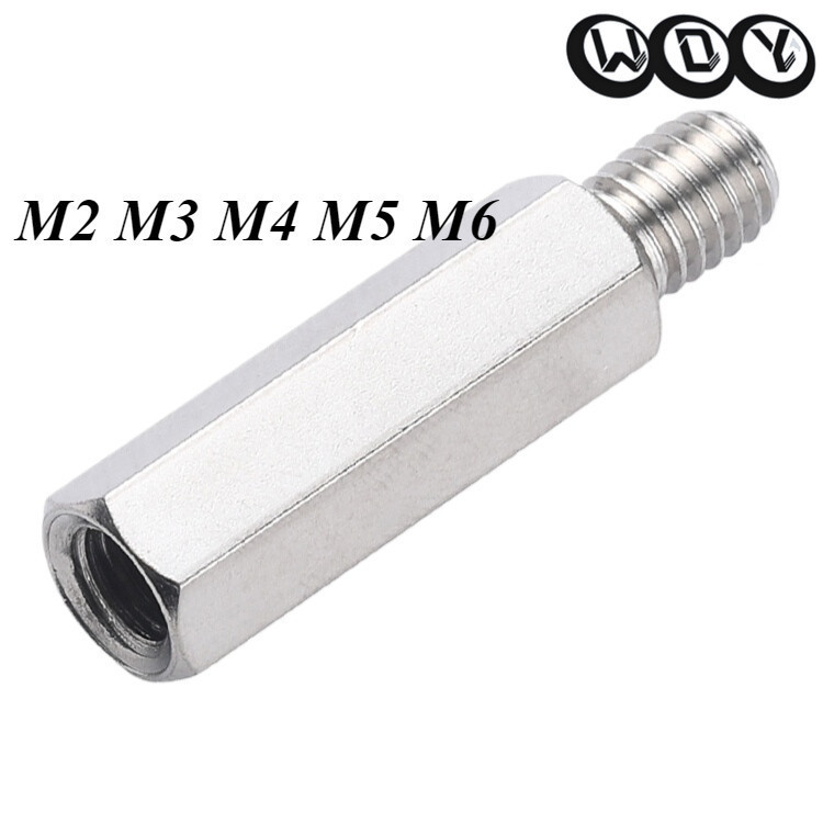 M2M3M4M5M6 คอลัมน์เชื่อมต่อคอลัมน์แยกคอลัมน์ สเตนเลส หัวเดี่ยว แกนหกเหลี่ยม แชสซีเมนบอร์ด สกรูโคลัมน