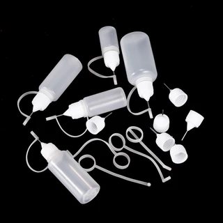 ขวดกาวPEพร้อมเข็ม 5-120ml งานDIYงานฝีมือ ภาชนะเก็บเม็ดสี-กาว แข็งแรงทนทาน