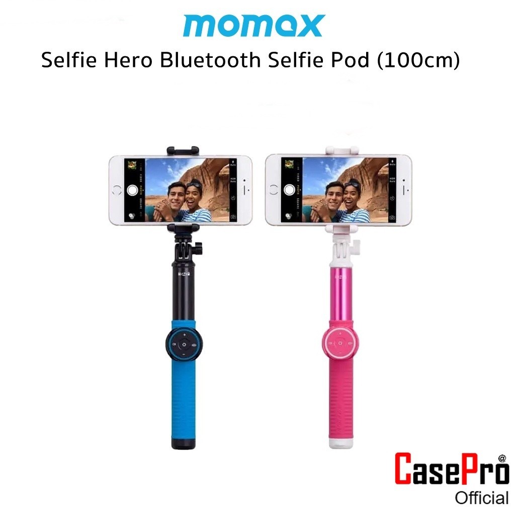 Momax Selfie Hero Bluetooth Selfie Pod (100cm) ไม้เซลฟี้เกรดพรีเมี่ยม สำหรับ SmartPhone