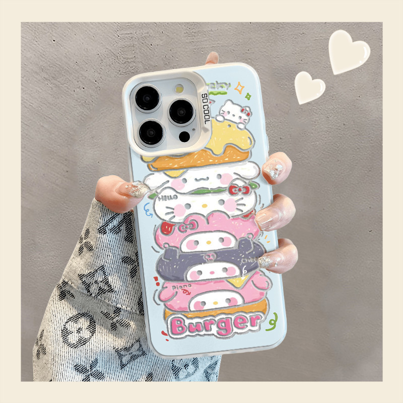 ฮัมบูร์ก Sanrio ปลอกสำหรับ OPPO A58 A11X A5 A2 A55 X6 A57 A96 A16ค้นหากรณี X5 Pro realme 11 10 Pro R