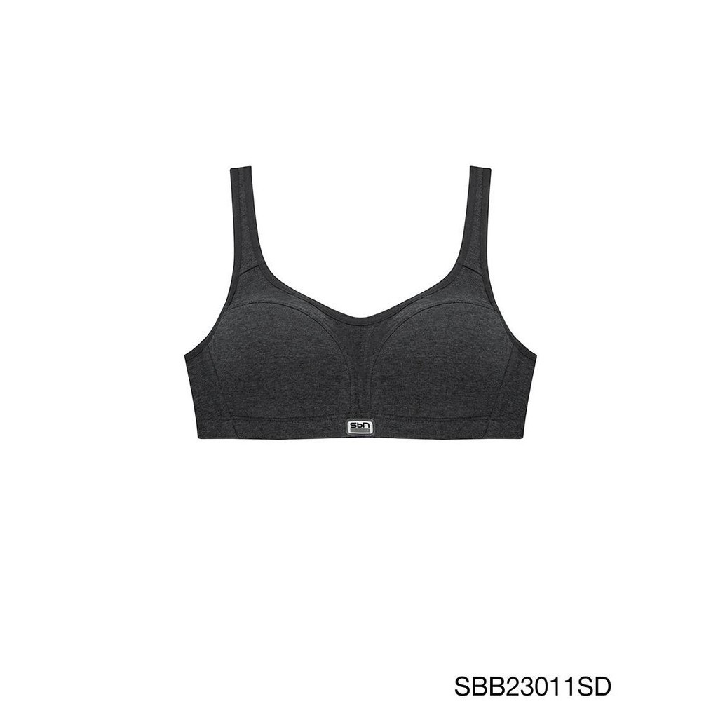 Sabina Sbn Sport Level 1 เสื้อชั้นใน ไร้โครง รหัส SBB23011SD - สีเทาเข้ม