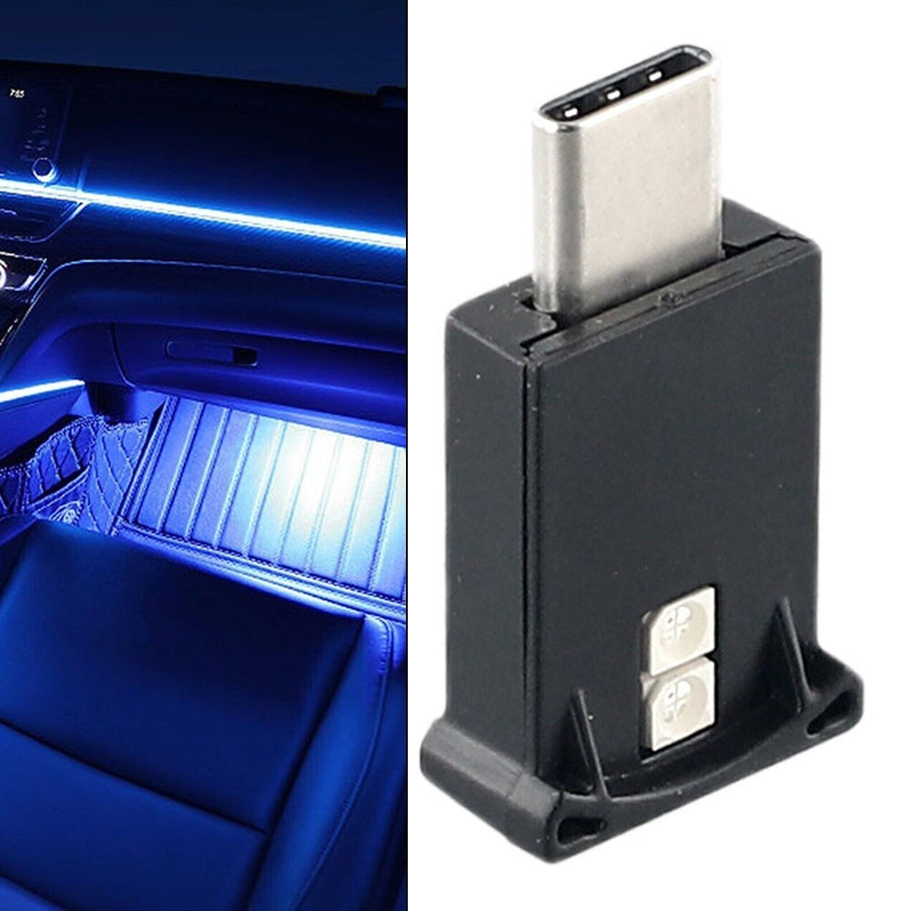 Usb-c Type-C LED ไฟภายในรถ Neon บรรยากาศ Ambient โคมไฟหลอดไฟตกแต่งผลิตภัณฑ์ที่ดี