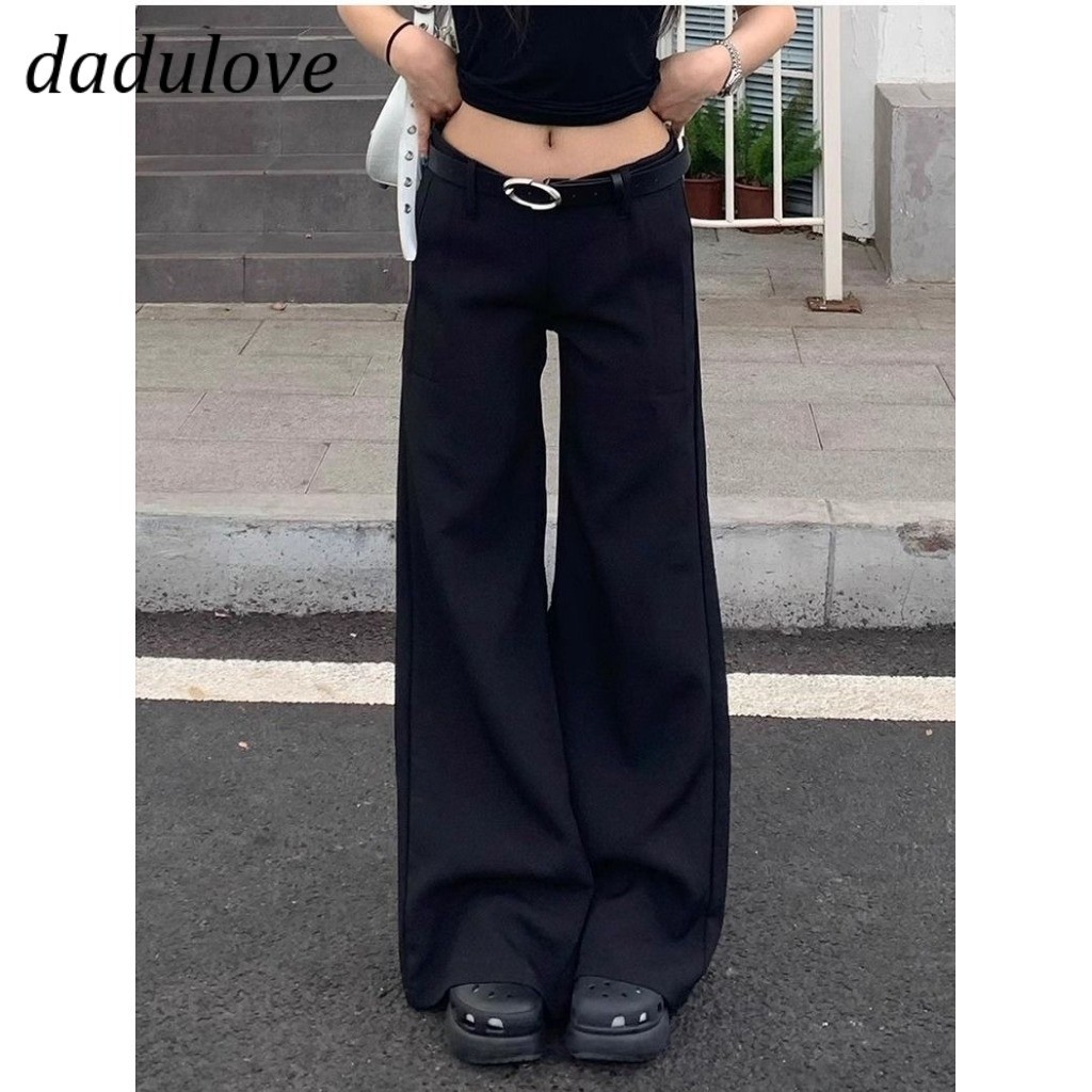 DaDulove New American Ins High Street Retro Micro-flare Jeans Niche High Waist Wide Leg Pants plus Size Trousers