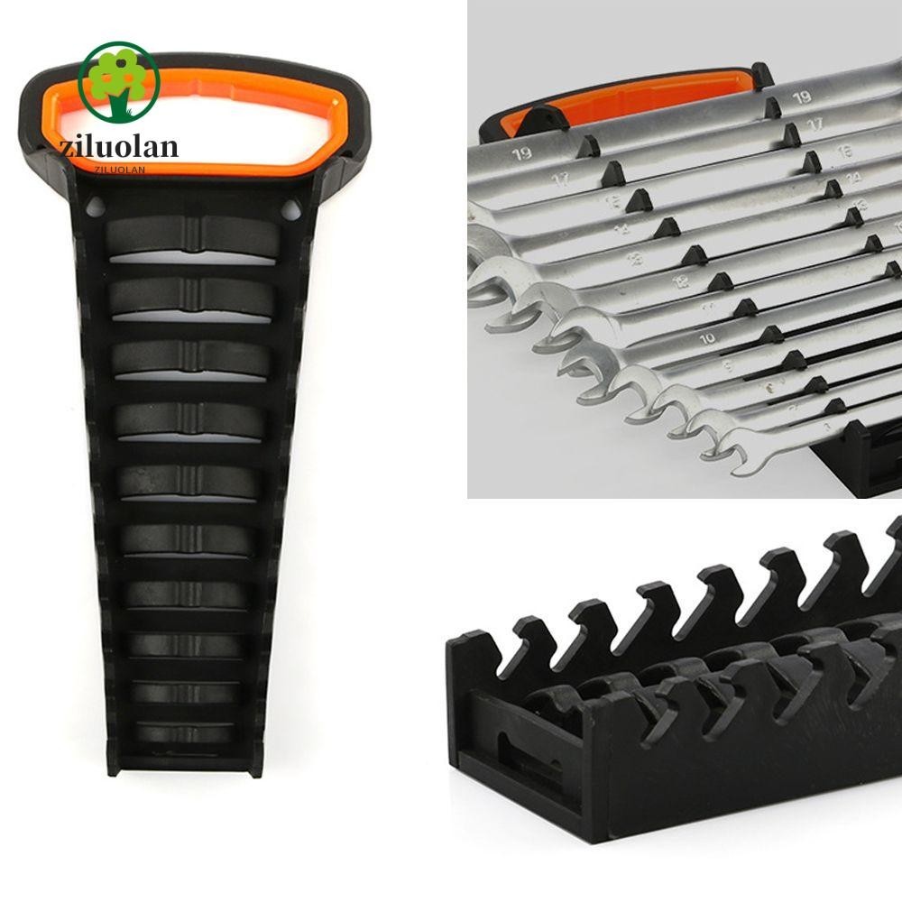 Ziluolan ประแจผู้ถือ Self-Locki ซ็อกเก็ตหัวเคลื่อนย้ายได้ Double-head Dual-ใช้เปิดบันทึก Space Rail ถาดประแจชั้นเก็บ