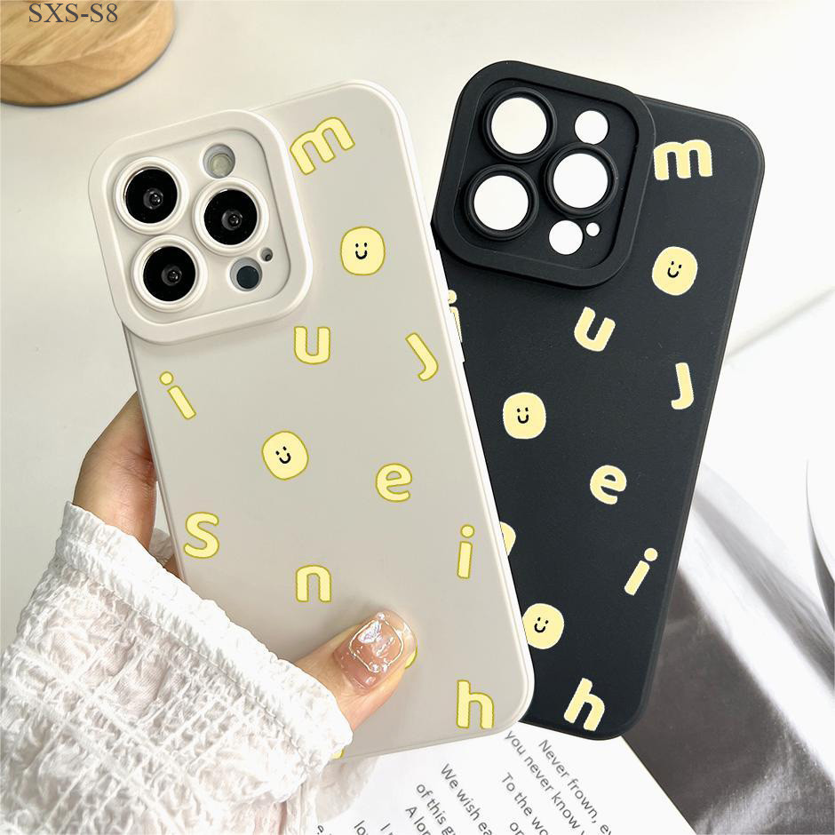 Samsung Galaxy S21 S20 S10 S9 S8 FE Plus Ultra S21+ S20+ 5G เคสซัมซุง สำหรับ Letter เคส เคสโทรศัพท์