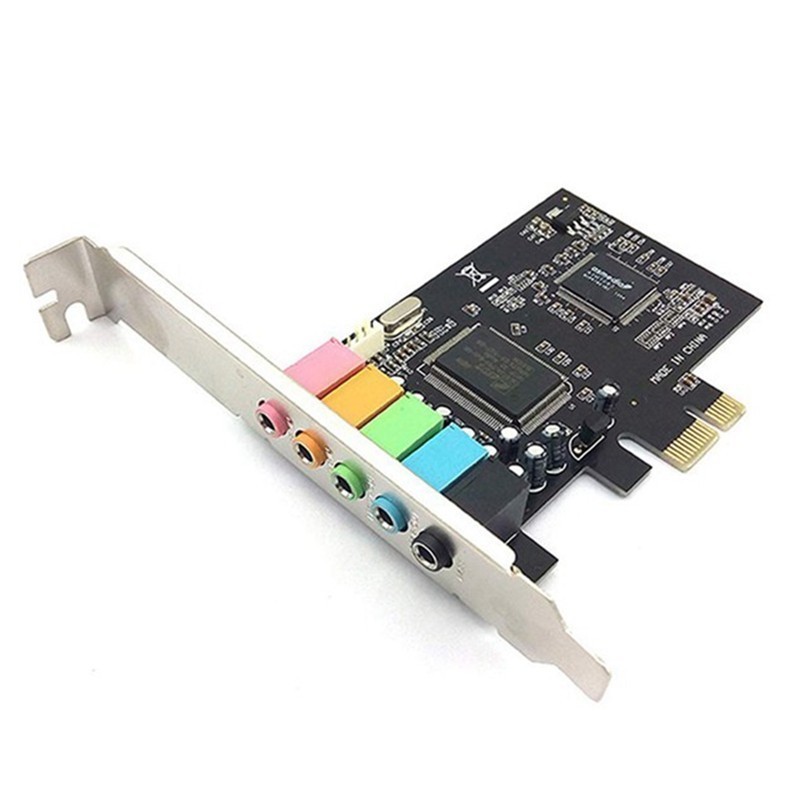 5.1 Internal Sound Card for Windows 10 with Low Profile Bracket, 3D Stereo PCI-E, CMI8738 Chip 32/64