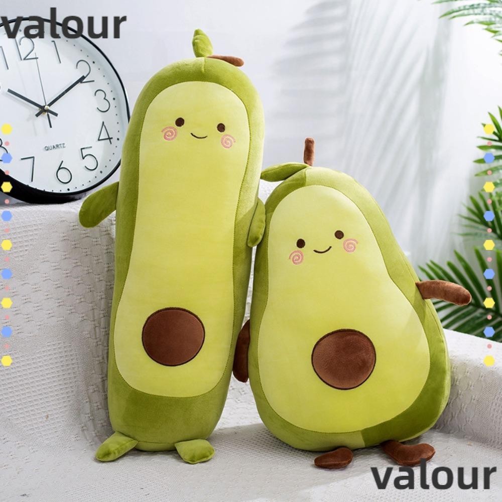 Valour ตุ๊กตาอะโวคาโด ผลไม้ สีเขียวนอนหลับ ขนาด 35 50 65 ซม. สําหรับตกแต่งห้อง