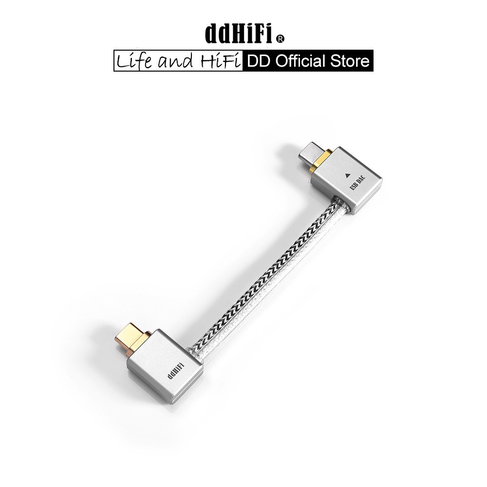 Dd ddHiFi TC09L USB-C to USB-C L-Shaped OTG Cable, Great Partner สําหรับ Bundling the Phone และ DAC & AMP / ย้อนกลับสําหรับการชาร์จ