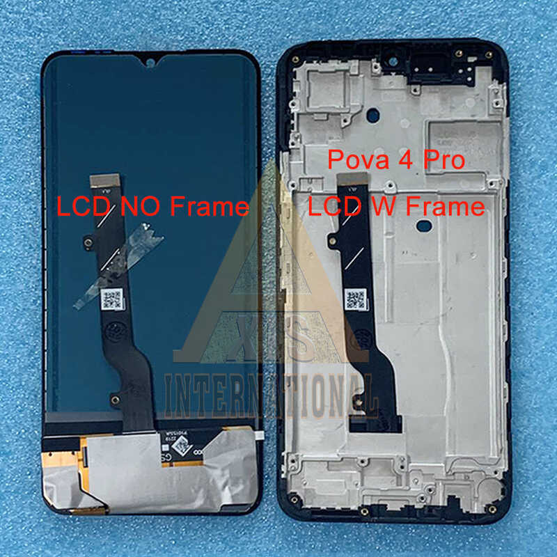 6.66'' Original For Tecno Pova 5 LH7n Pova 5 Pro LH8n LCD Display Screen Frame Touch TFT For Infin