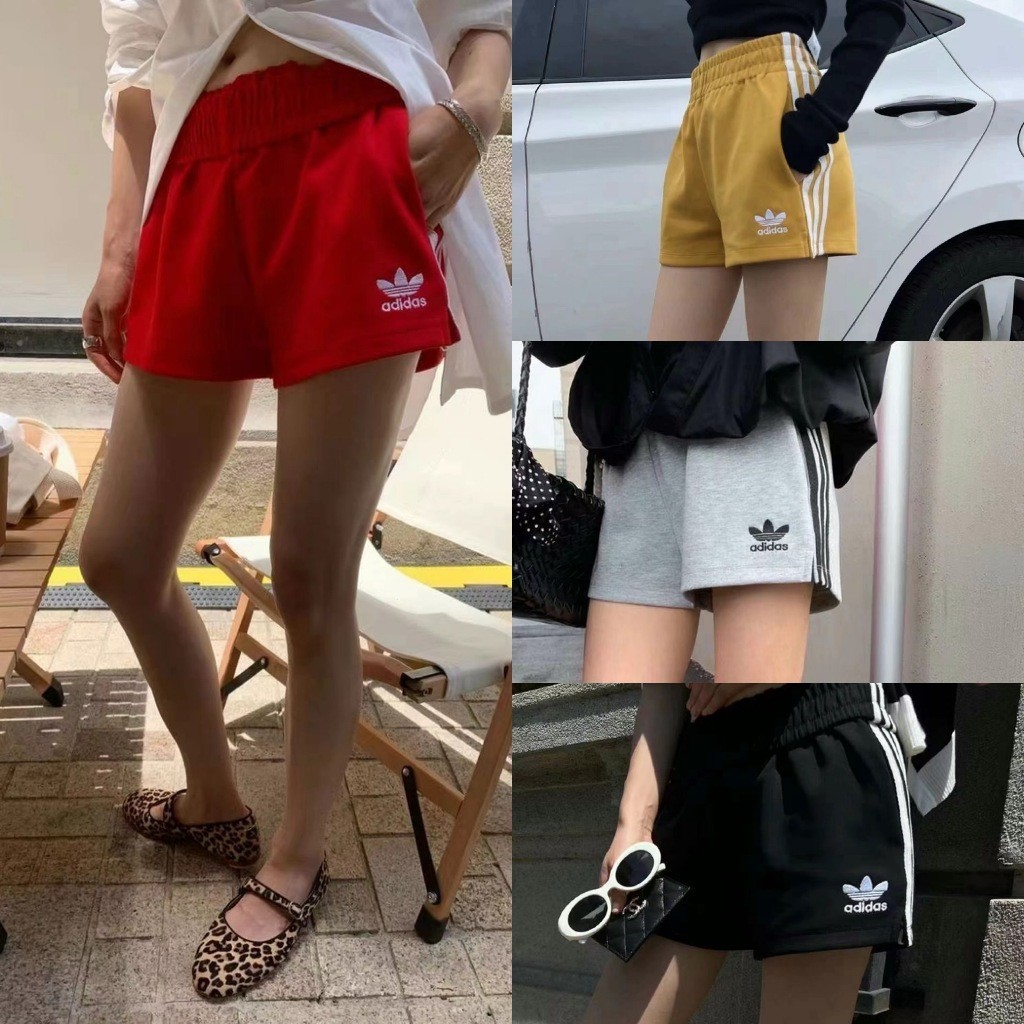 กางเกงขาสั้น ทรงใหม่ ปักโลโก้ กางเกงลำลองใส่สบาย ทรงเกาหลี ทรงน่ารัก แฟชั่นเกาหลี
