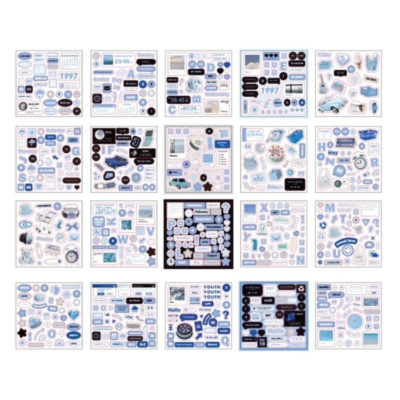 Seng 20Sheepts Scrapbooking Decals Scrapbooking สติกเกอร์ตกแต่งความงามสติกเกอร์สําหรับ Scrapbooking ไดอารี่ Planner Jou ราคา ถูกที่สุด ดีลบีเคเค แกลเลอรีภาพที่ 7