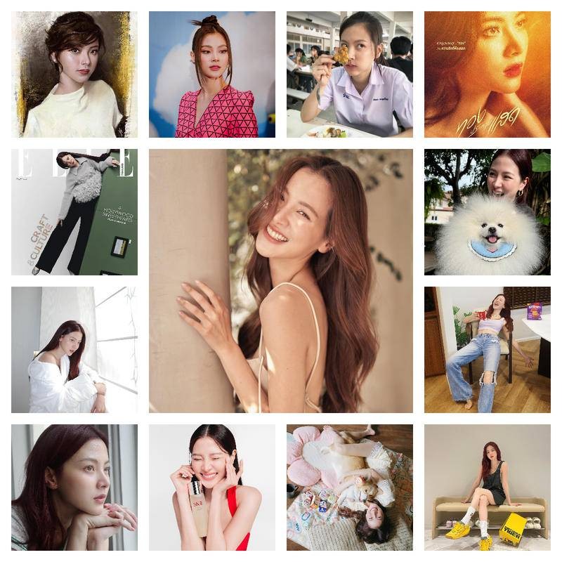 ใบเฟิร์น - พิมพ์ชนก ลือวิเศษไพบูลย์ Super Star Wall Art Baifern Pimchanok ภาพวาดผ้าใบ Baifern แฟนของ