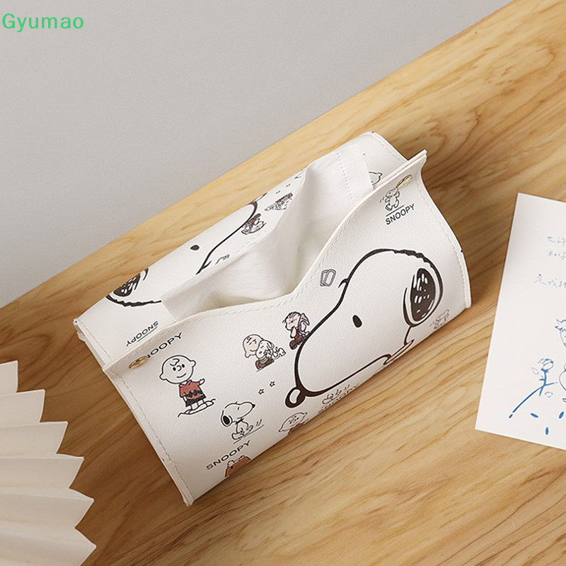 [กยู] สนูปปี้ กล่องกระดาษทิชชูหนังกันน้ําผู้ถือผ้าเช็ดปากแบบพกพาพับรถกล่องกระดาษทิชชูตกแต่งห้องน้ําอุปกรณ์ครัว ไทย