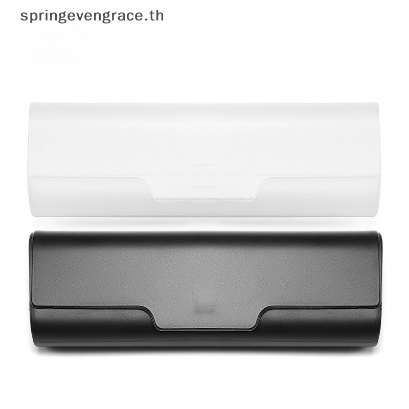 Springevengrace Frosted พลาสติกโปร่งใสแว่นตา Simple น้ําหนักเบา Sunglasse กรณีกล่องเก็บกล่องพลาสติกแข็งใหม่