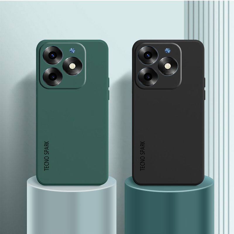 สําหรับ Tecno Spark 20 Proเคสโทรศัพท์Tecno Spark 20 10 7 Pro Plus 20C 10C 7T 8C 6 5GO Air 4G 5Gกรณีสแควร์Soft Silicagel Cover 26