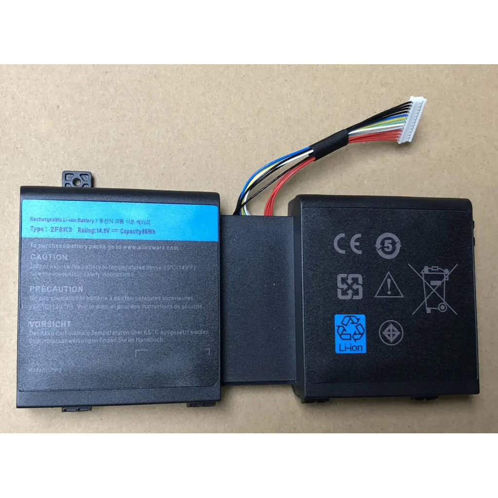 2F8K3 แล็ปท็อป Battery For Dell Alienware 17 R1 17X M17X-R5 Alienware 18 R1 18X M18X-R3 Series 02F8K