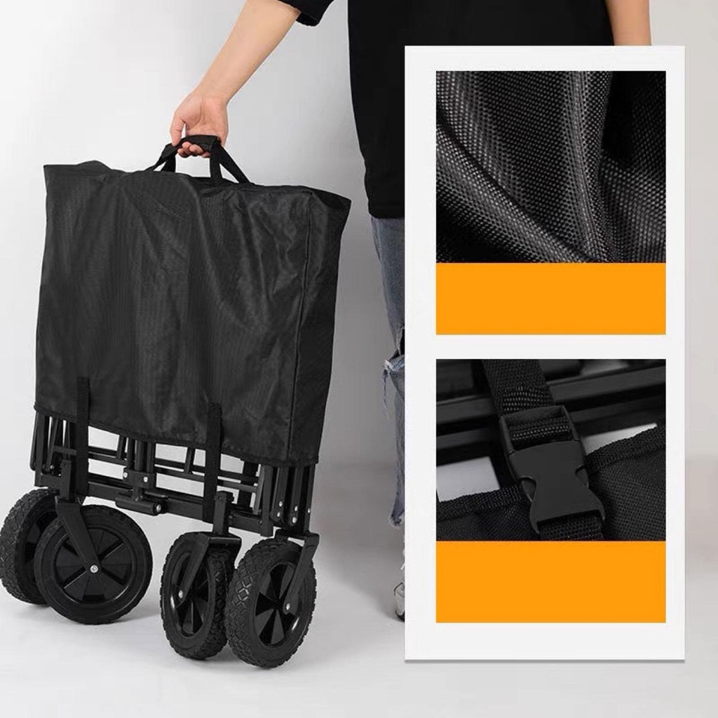 [Lszcx6l] ยูทิลิตี้พับ Wagon ฝาครอบป้องกันสวนป้องกันรอยขีดข่วนช้อปปิ้งแบบพกพา