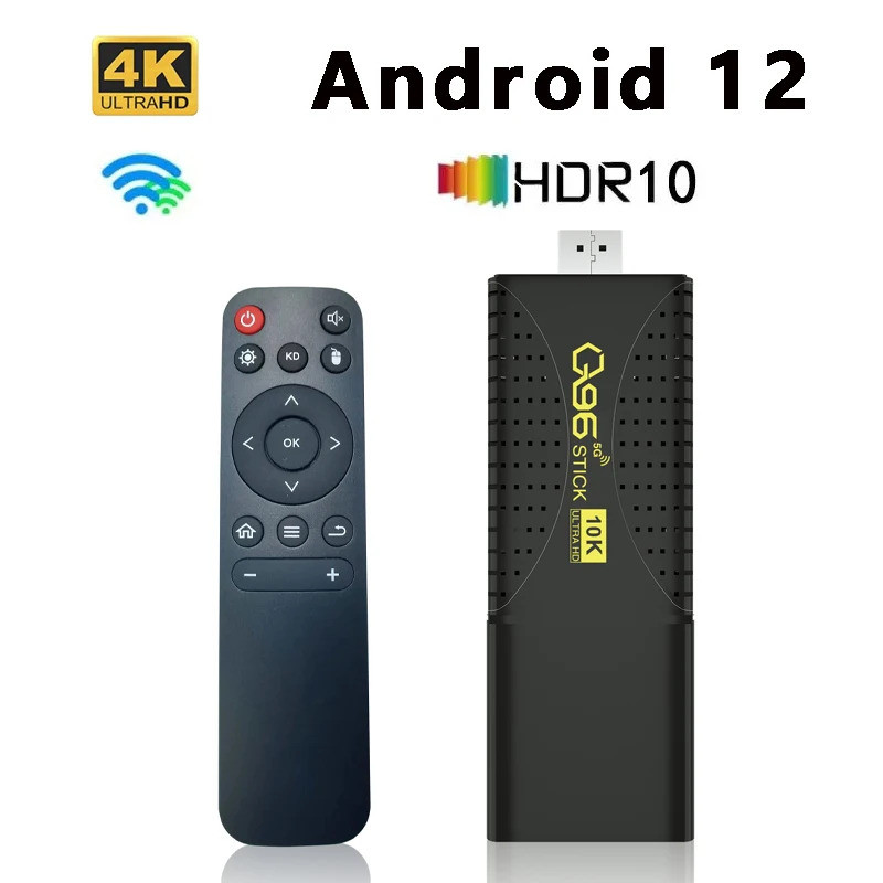 Smart TV Stick 4G Wi-Fi แอนดรอยด์12 Rockchip 3228A Quad Core HD 4K TV Box เครื่องเล่นมีเดีย8GB HDMI 