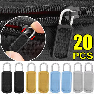 5/10/20Pcs Replacement Zipper Head - Tool-Free Removable Zipper Puller - Universal Instant Zip Repair Kits - For Jacket, Luggage, Schoolbag - Clothes Zipper Slider
