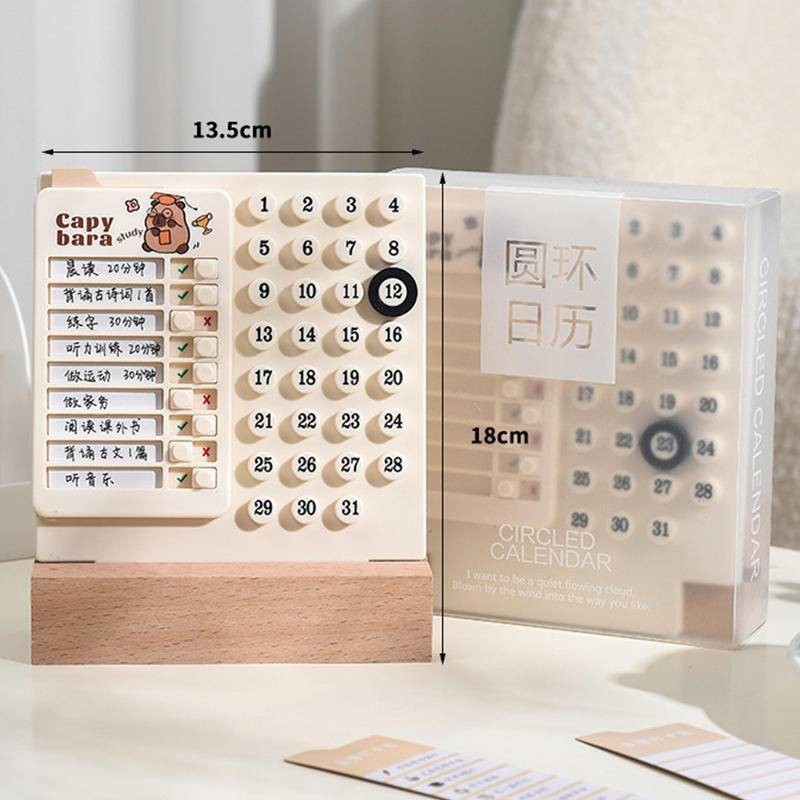 2025 การ์ตูน Capybara อเนกประสงค์ Checklist Memo Board พร้อมปฏิทินReusable My Chors Checklist Board สําหรับ RV Home Wall ห้องเรียนเด็กวินัยในตนเองการ์ด