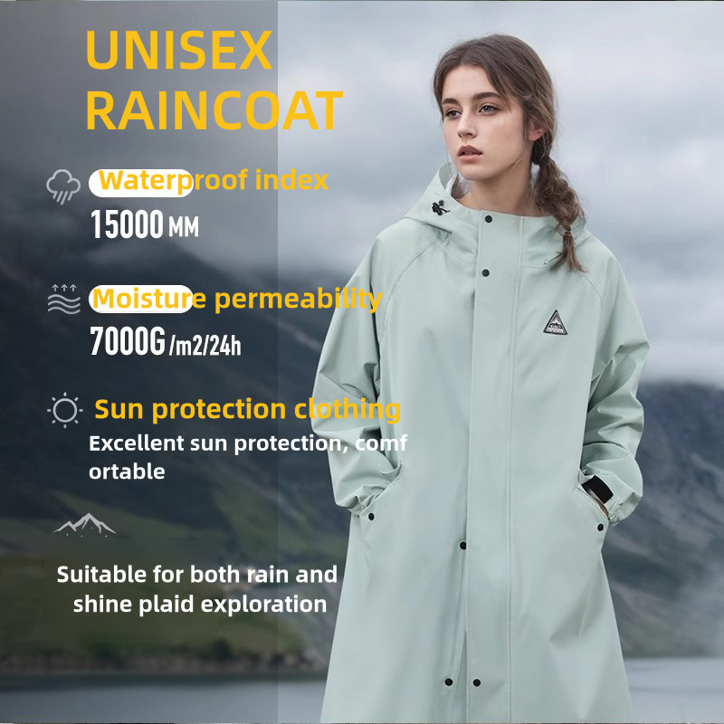 เสื ้ อกันฝนยาว Unisex สําหรับขี ่ จักรยานไฟฟ ้ า