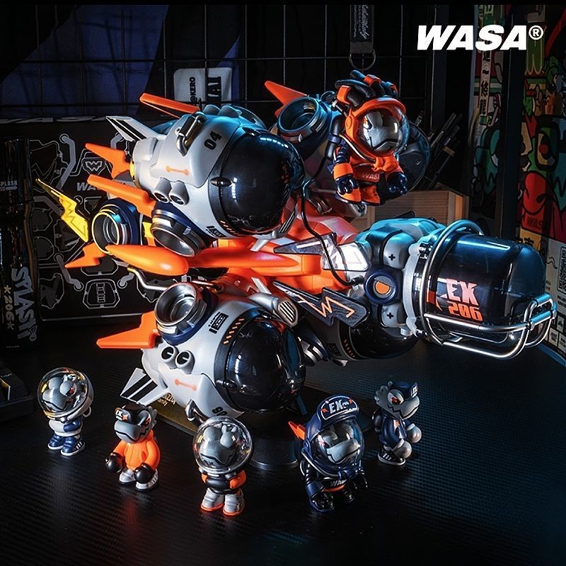 Wasatoy Chameleon รุ่นที่สิบกล่องลึกลับยานอวกาศประกอบ Space Dragon Series อินเทรนด์เล่นรูปตกแต่งตุ๊กตาเด็กของขวัญ