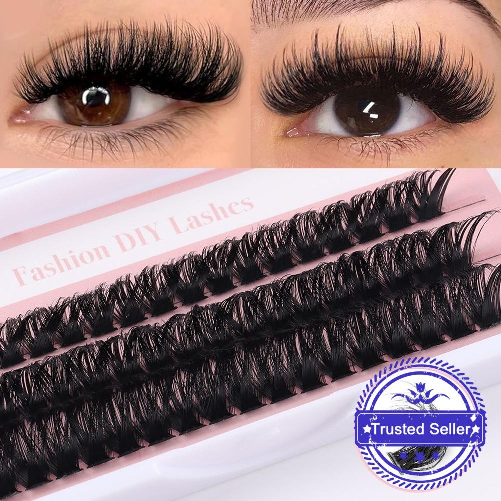 Lashes Diy Eye Segmented Eyelashes Clusters Fluffy Soft Natural False Faux Eyelashes V8g7