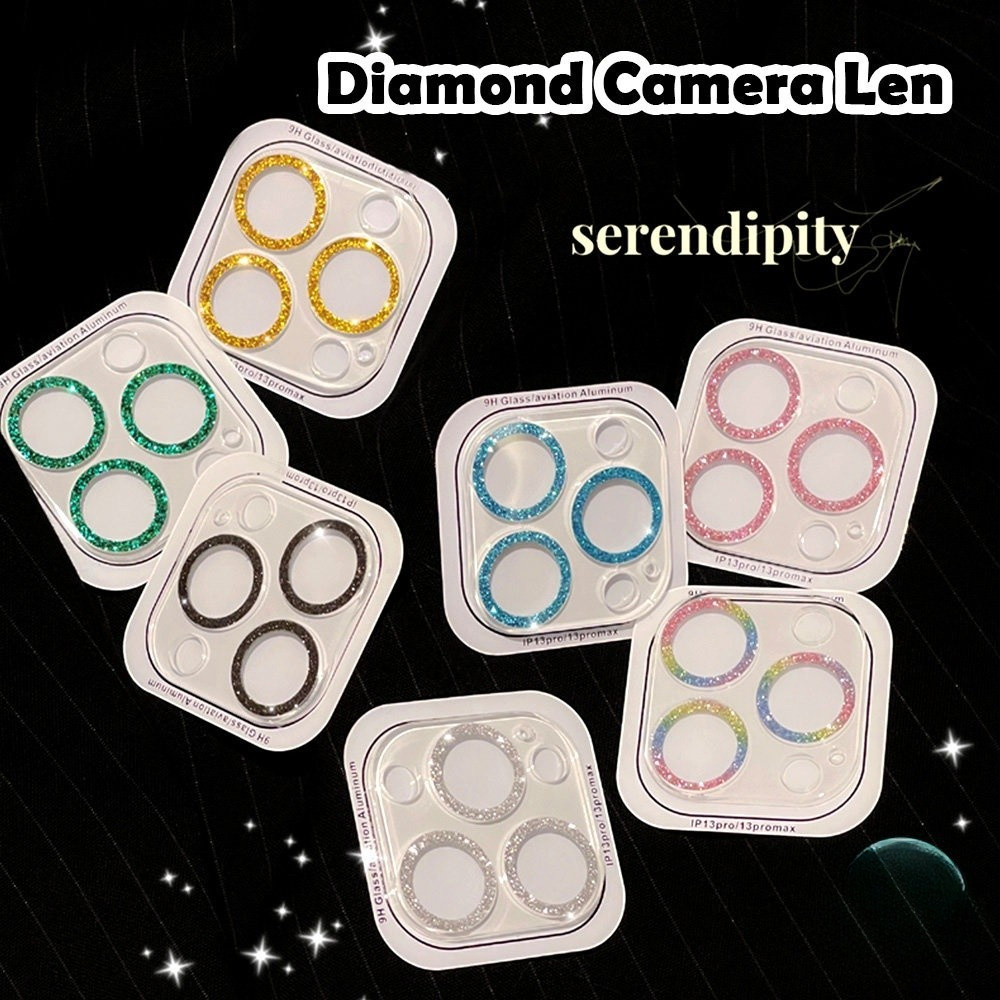 หรูหราrhinestone Dimond Shineกล้องเลนส์ProtectorสําหรับiPhone 16 Pro Max 11 12 13 14 15 Pro Max 15 14 16 Plus 12 13 Mini Glitterเลนส์Anti Scratchกระจกใสเต็มรูปแบบ