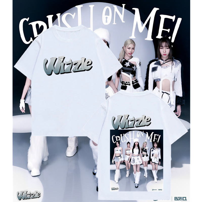 [พร้อมส่ง] 👕🔥🔥Wizzle (วิซเซิล)"Crush on Me!"Tshirt เสื้อยืดแฟชั่นสำหรับผู้ชายและผู้หญิง S-5XL