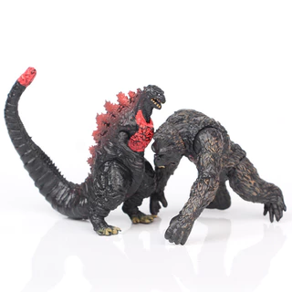 8 ชิ้น/เซ็ต 8.5 ซม. ภาพยนตร์มอนสเตอร์ King Kong vs. Godzilla รูป Skull Island King Kong Godzilla โหมด Crimson รุ่น Q PVC ตัวเลขการกระทําตุ๊กตาของเล่น