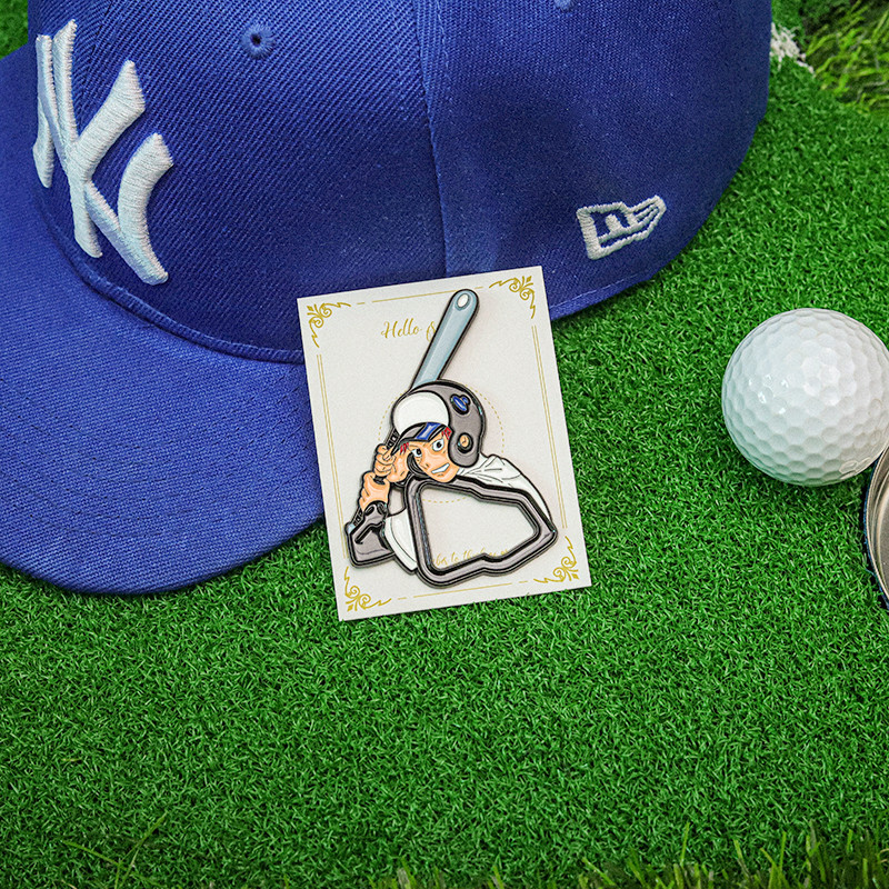 New Era เบสบอลหมวกคลิปการ์ตูนอะนิเมะเด็กป้ายโลหะเบสบอลคนรักหมวก Pin เครื่องประดับของขวัญสําหรับเพื่อน